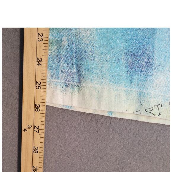 Chico’s Linen Blend Coastal Style Fish Postcard Print Cropped Pants Size 2.5 - Picture 6 of 7